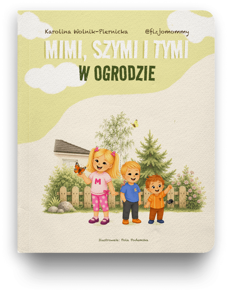 Okładka książki Mimi, Szymi i Tymi – W ogrodzie